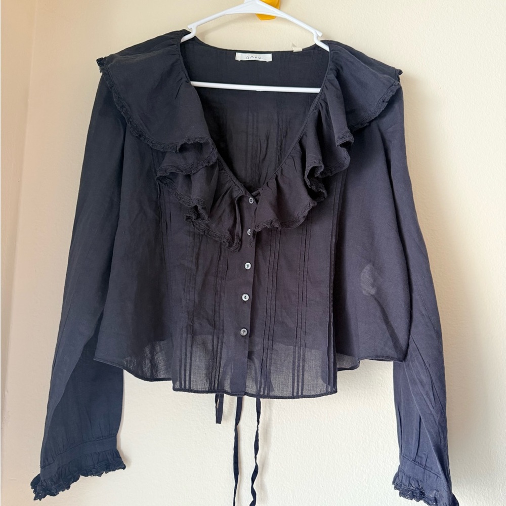 Doen Black Lucille Blouse